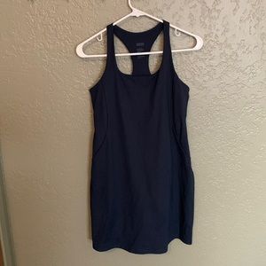 Girlfriend collection paloma dress in Navy blue